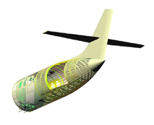 Structural drawing of Jetstream cargo aircraft